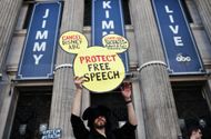 Politicians And Unions Join Protests Against Suspension Of Jimmy Kimmel Show - Source: Getty